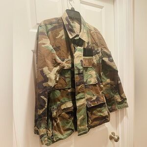 USMC Woodlands Camoflage Jacket Sz Small regular